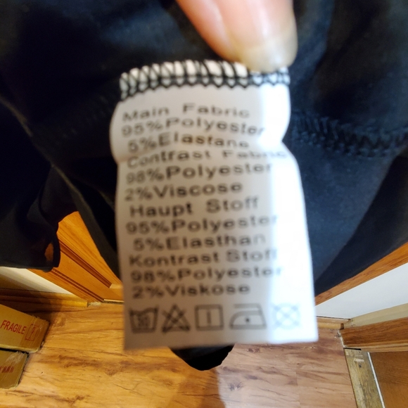 NWT Hanna Nikole Women's Black Formal Evening Dress Sleeveless Cape Size 20W - Picture 7 of 11